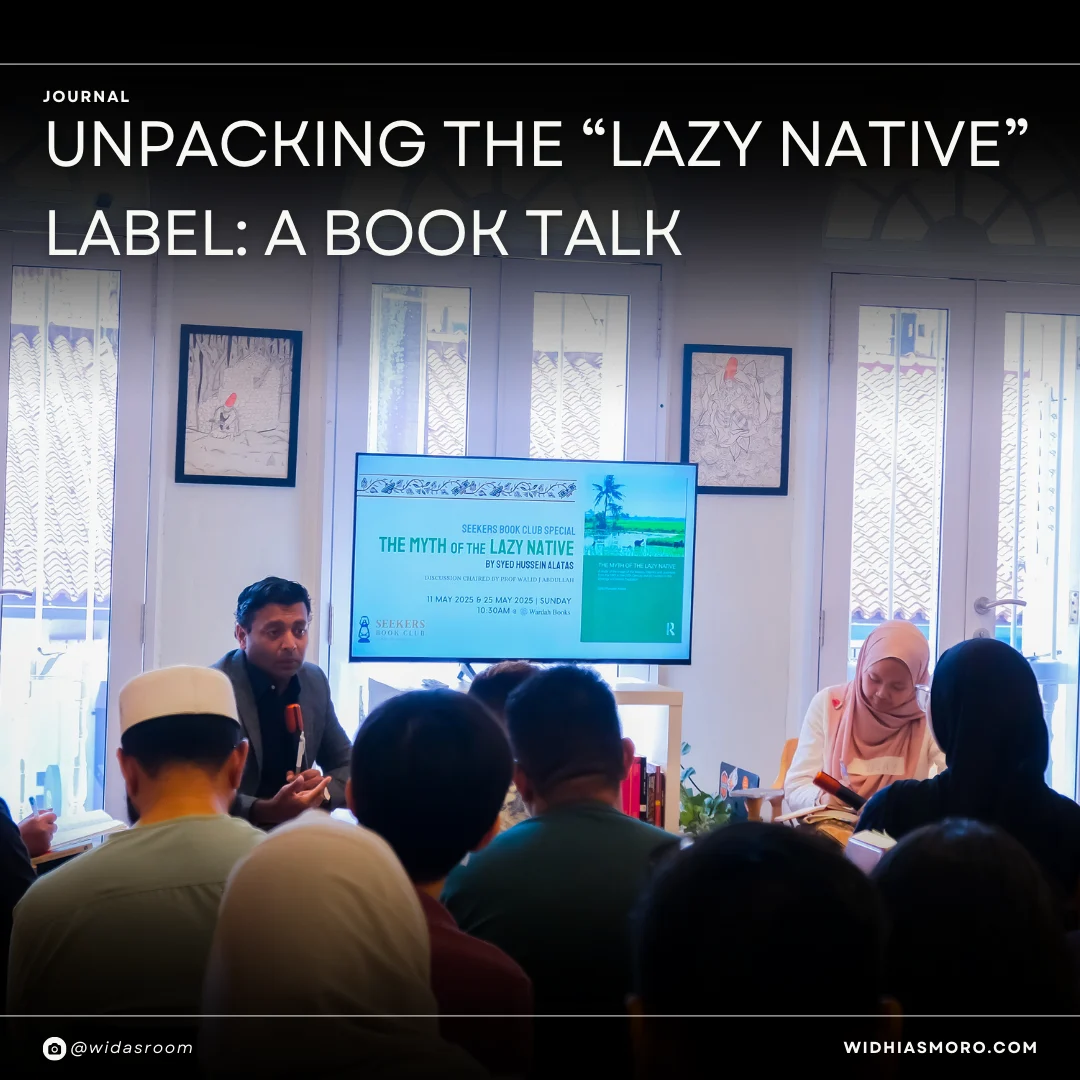 book club discussion with a professor speaking