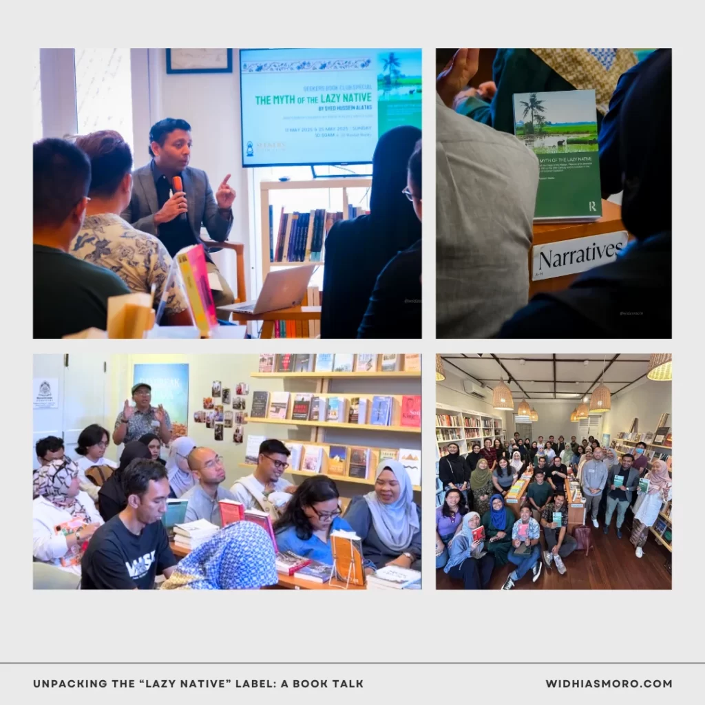 photos from the book club event